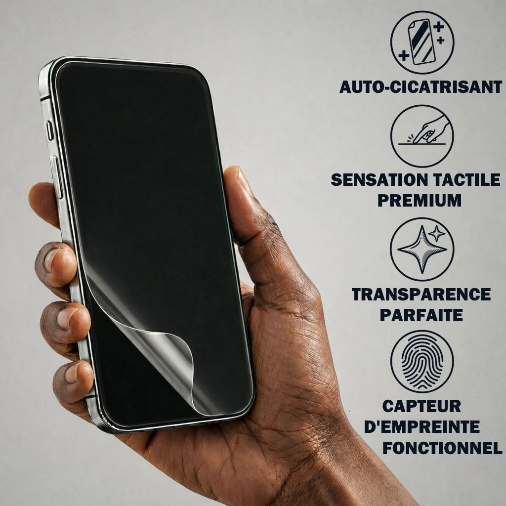 Information sur le film RegenScreenProtection pour téléphone.